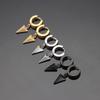 Унисекс Серьги-каффы на ухо Треугольник из нержавеющей стали - Нейтральный европейский и американский стиль