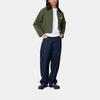 Carhartt WIP Fw24 W Newkirk Jacket Loose Square Label Zipper Pocket Long Sleeve Collar Jacket Women Jacket Green I033880-2JL-XX