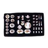 40Pcs 1:12 Dollhouse Miniature Tableware Porcelain Ceramic Tea Cup Dishes Set