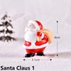 Decor Doll House Fairy Garden Christmas Decorations Snowman Figurine Mini Santa Claus Xmas Ornament