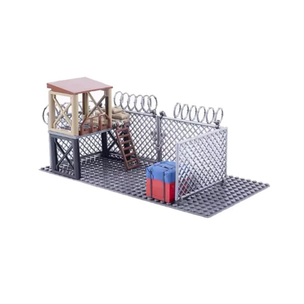 Конструктор Второй мировой войны Военное оружие Полицейский Солдат Фигурка Аксессуары Модель Кирпич Пистолет Пушка Пусковая установка Бункер Аванпост Игрушка X017