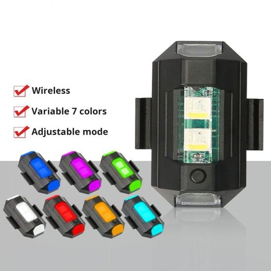 Motorcycle Lights Drone Strobe Light USB LED Anti-Collision Bike Aircraft Night Flying Mini Flashing Warning Signal Light