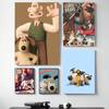 1 шт. Горячий Забавный Мультфильм W-WallaceS Милый G-Gromit Плакат HD Постеры Главная Комната Бар Кафе Декор Искусство Настенная Живопись Картина