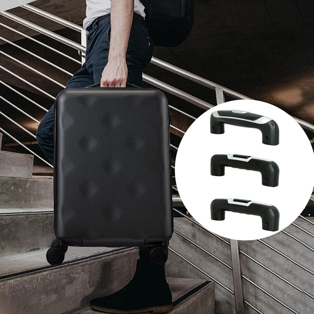 Практичная ручка для переноски дорожного багажа, пластиковая черная ручка для переноски, легко заменяемая ручка для багажа