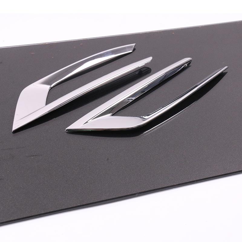 Car Exterior Accessories 2pcs ABS Chrome Front Fog Light Lamp Cover Trim Decoration Fit For Volvo XC60 2018