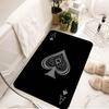 Ace Of Spade Bathroom Mat Anti-slip Absorb Water Long Strip Cushion Bedroon Mat Welcome Doormat