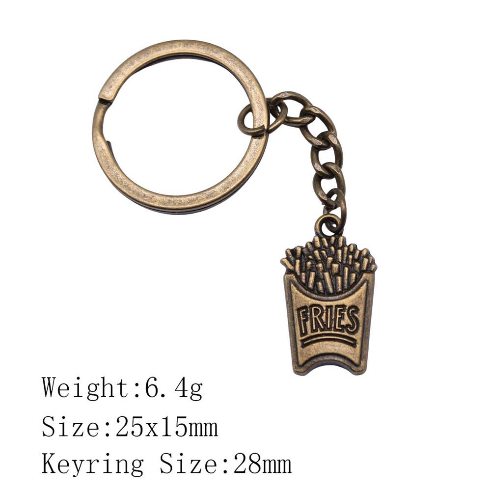 Брелок тренда 2025 года для женщин, брелок для ключей с едой, дешевые вещи, женский брелок