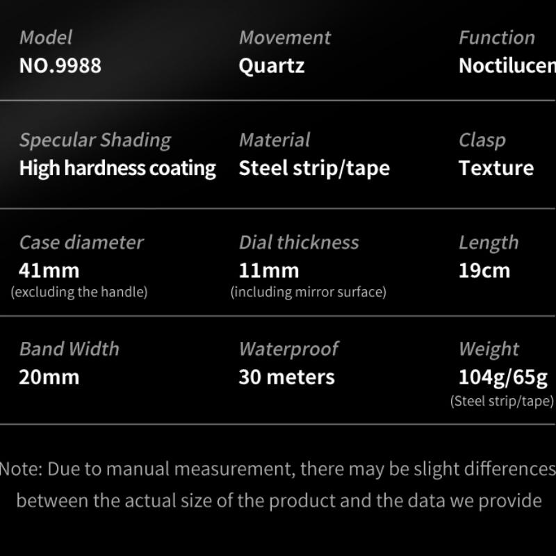 Новые лучшие мужские часы Green Water Ghost Кварцевые часы The Night Light Кожаный ремень