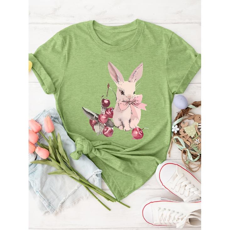 Floral Rooster Heart Floral Print Round Neck Three Piece Short Sleeve Women Elegant Three Seasons Gift Set