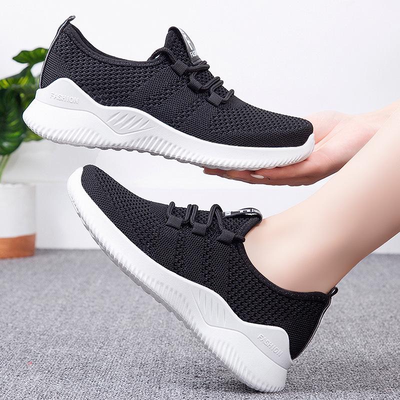 Женские повседневные модные кроссовки для бега Flyknit 2026 - Дышащие, с мягкой подошвой, модные спортивные кроссовки.