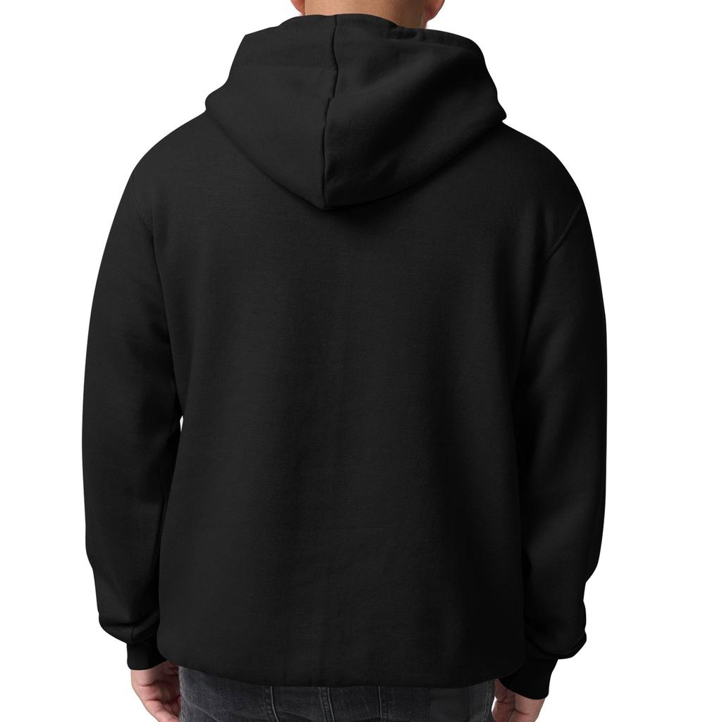 Men's Solid Color Fleece Hoodie Long Sleeve Pocket Loose Hoodie Top