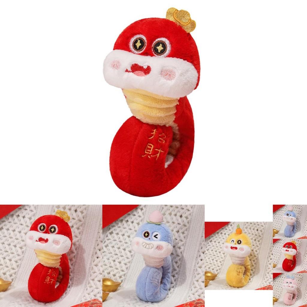 Очаровательный плюшевый браслет-змея, милая красная кукла-змея для девочек, идеальный подарок