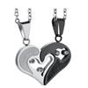 Popular Couple Pendant Necklace Love Fashion Heart Pendant