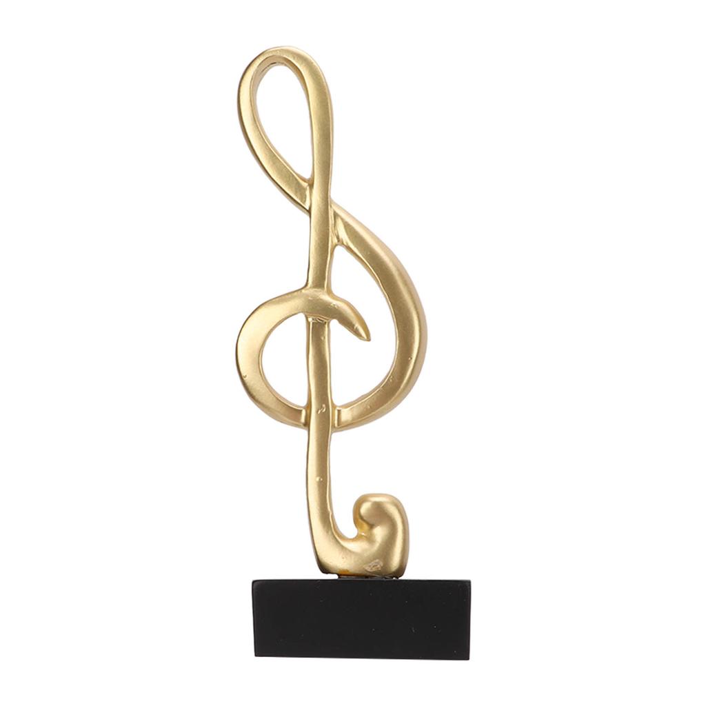 Music Note Sculpture Music Note Shape Elegant Simple Resin Music Note Table Sculpture for Office