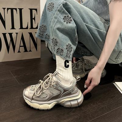 Летняя мода классические удобные сетчатые дышащие универсальные трендовые повседневные туфли для девочек спортивная обувь Dexun неглубокие одинарные туфли