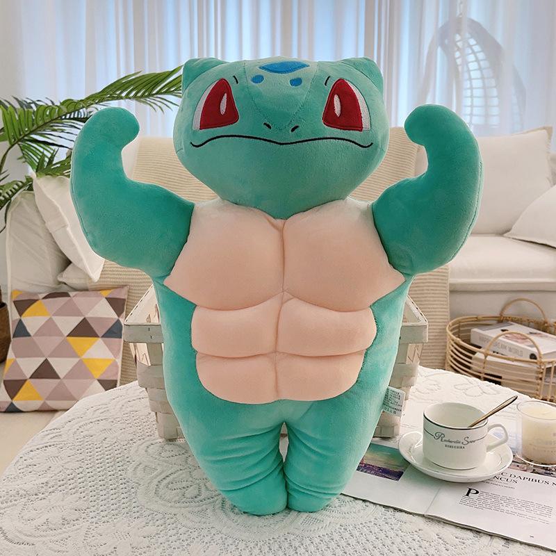 Muscle Series Boyfriend Power Muscle Festival Gift Shark Pie Charmander Platypus New Plush Toy Doll