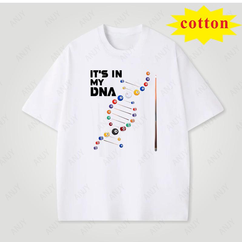Its In My Dna Pool Table Gene Comfortable Shortsleeve Unisexs Cool And Chic Casual Versatile Tshirt