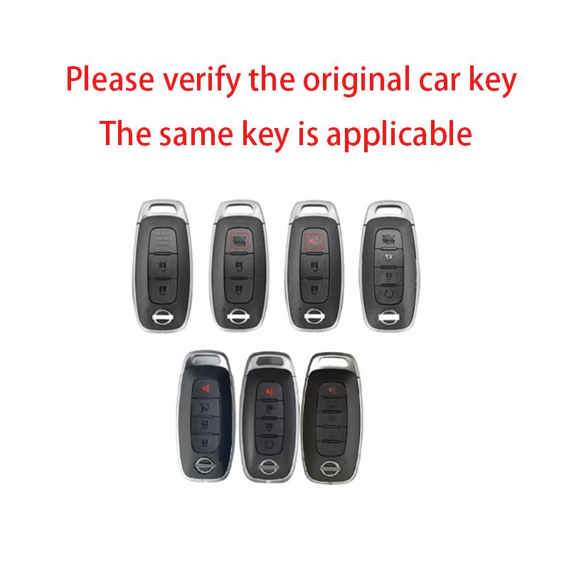 Чехол для автомобильного ключа из цинкового сплава для Nissan Versa Maxima Rogue Armada Sentra Qashqai X-Trail 2/3/4/5 Кнопок    Аксессуары