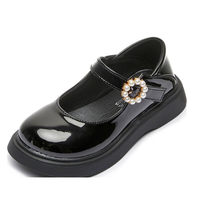 Girl's Princess Leather Shoes Autumn New Girl Single Shoe Anti slip kids Shoe Fashion Girl Shoes Comfort Selling Girl Mary Jane
