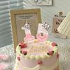 Digital Birthday Candles Pink Crown Princess Cake Candle Birthday Wedding Anniversary Handmade Candle Bougie Anniversaire