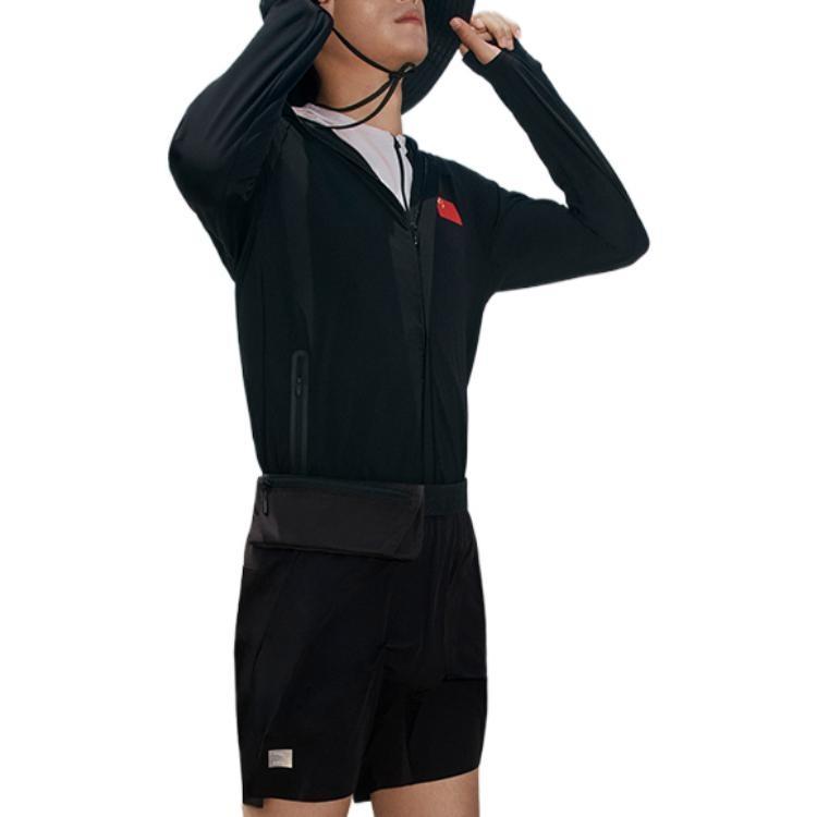 ANTA Jackets Men's Black Hooded Moderate Other 152250702-2