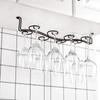 Durable Cabinet Bar Storage Shelf Organizer Wine Glass Rack Stemware Holder Cup Hanger Hanging Rack