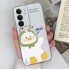 Для OPPO P1 Speed Find X8 Pro Neo7 Realme 13+ C75 Reno 13 Pro 13F чехлы для телефонов Милая сова Большая белая утка Прозрачный TPU противоударный чехол для Oppo Чехол