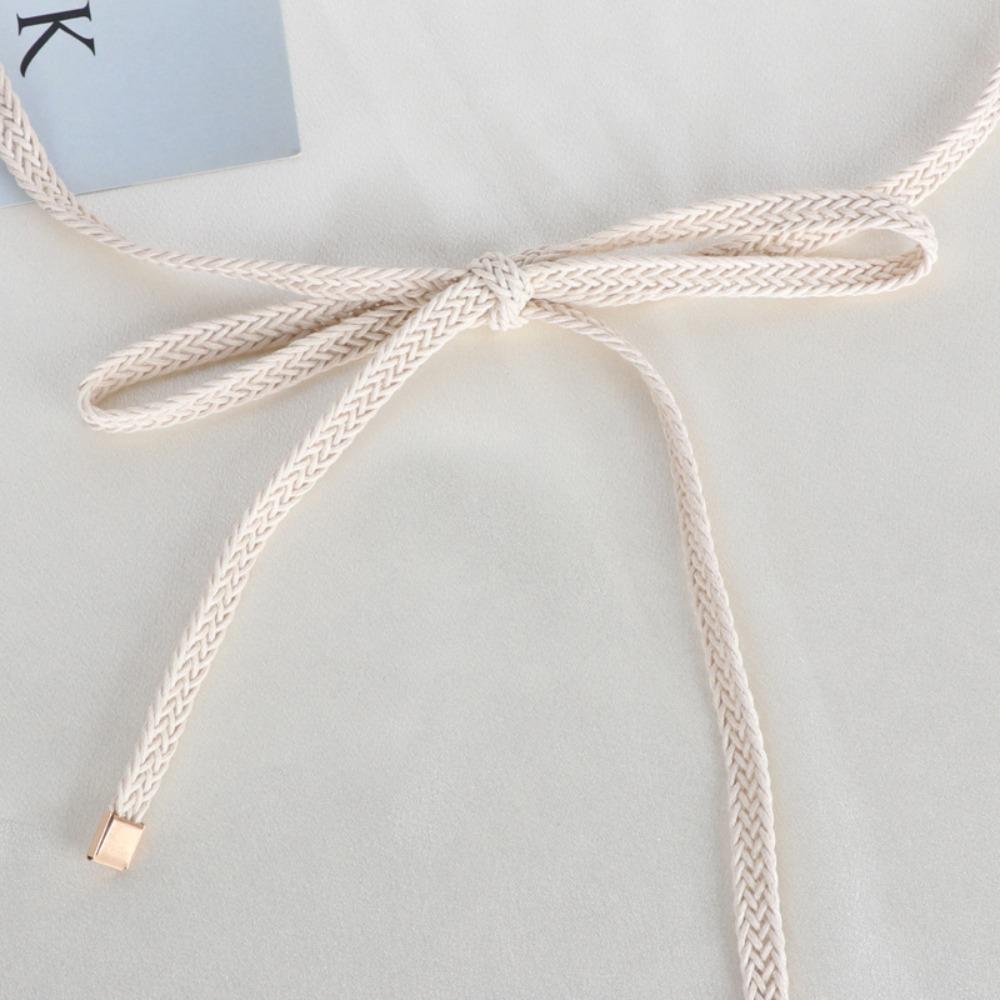 Weave Dress Slim Belt Solid Color Sweater Strap Fashion Waist Closing Decorative Female
