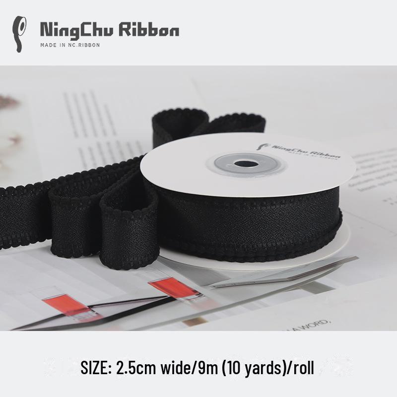 2,5 см хлопковая кружевная лента с пузырьками и жемчугом для упаковки букетов и подарков своими руками банты