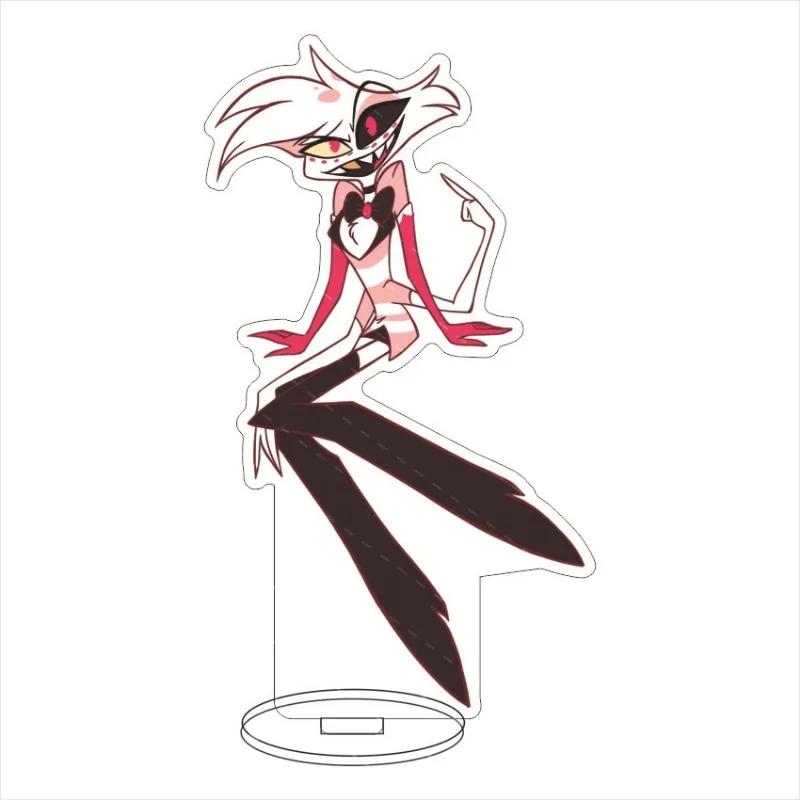 Hazbin el Милый Акриловый Стенд Фигурка Аластор Хаск Ангельская Пыль Декоративные Украшения Стенд Модель Коллекция Фанатов Подарки Игрушки