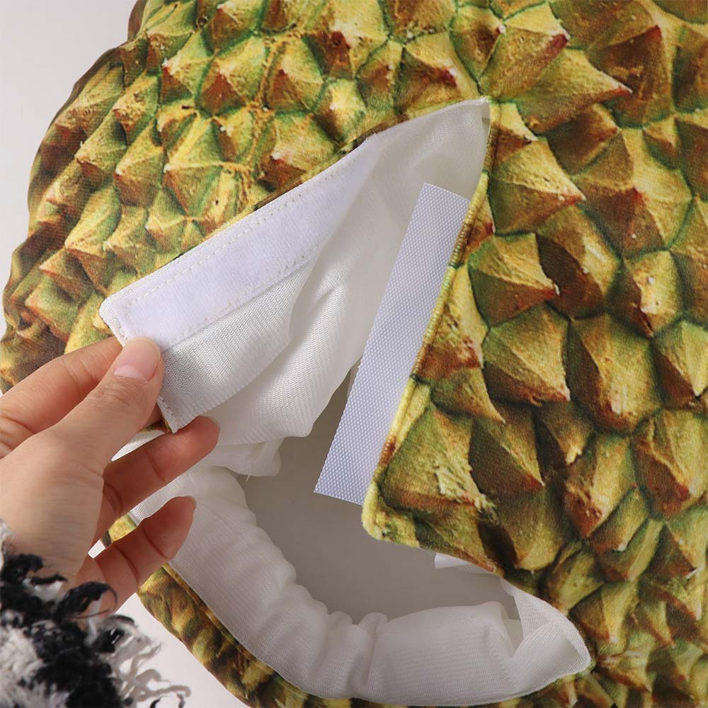 Headwear Funny Simulation Durian Hat Soft Comfortable Durian Headgear Unique Cartoon Hat Cosplay Costume