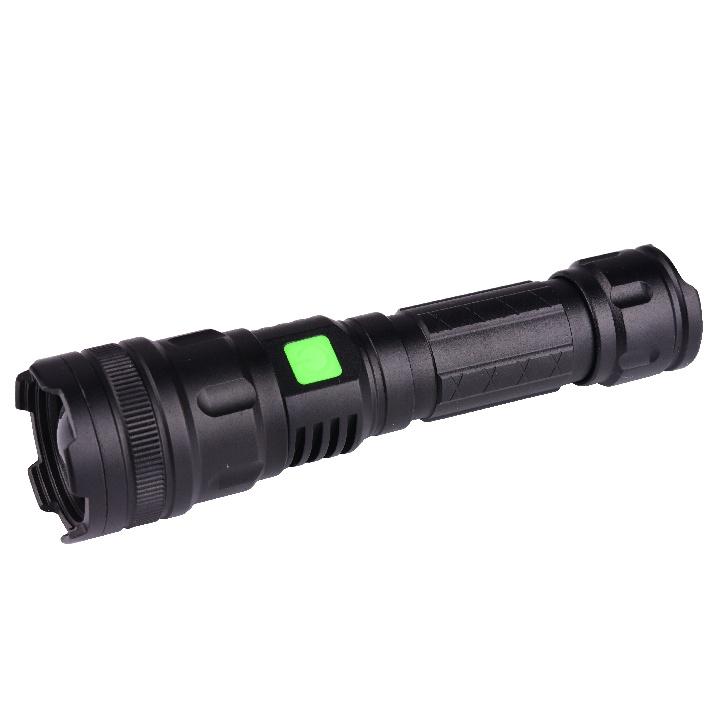 Outdoors Tactical Flashlight Super Bright LED Flashlight Rechargeable Telescopic Zoom