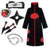 Naruto Akatsuki Red Cloud Cloak - Uchiha Itachi Costume for Halloween.