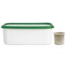 GoodPlus+ Enamel Pickling Container, Emile, Green (Includes Water Drainer) [Acid and Alkaline Resistant, Odor Resistant] [Oven and Heat Safe]