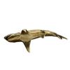 Морская скульптура рыбы в античном стиле из латуни, фигурка акулы, идеально подходит для украшения стола или гостиной, домашнего офиса.