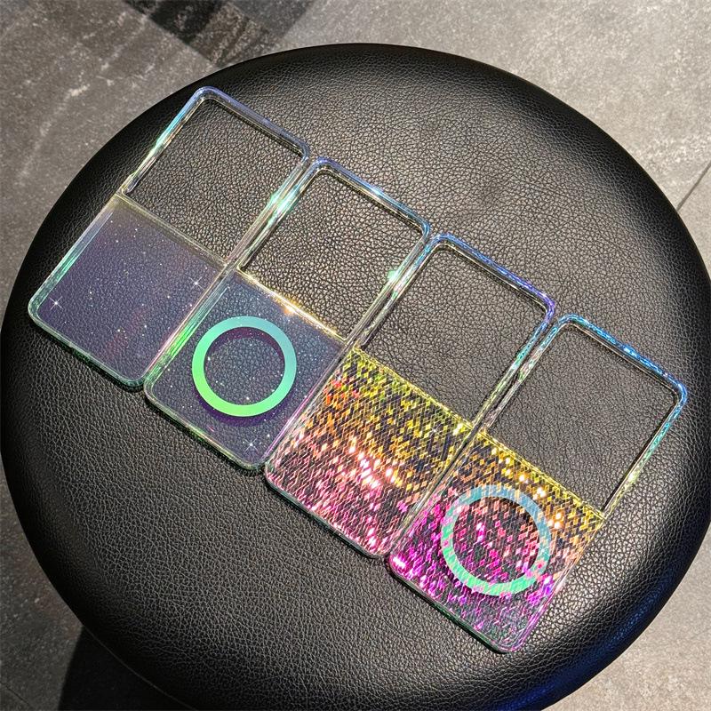 Магнитный чехол с цветным покрытием для Samsung Z Flip 5/6/7 - Чехол для складного экрана