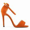 LOSLANDIFEN Sexy Women Summer Sandals Thin Heels Shoes Open Toe Velvet Party  Black Elegant Woman Buckle Pumps