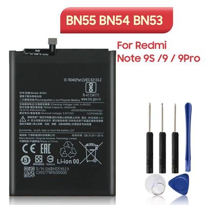 НОВЫЙ Сменный Аккумулятор Для Xiaomi Redmi Note 9S Note 9 Redmi 10X 4G NOTE 9 PRO BN55 BN54 BN53 Аккумулятор Телефона
