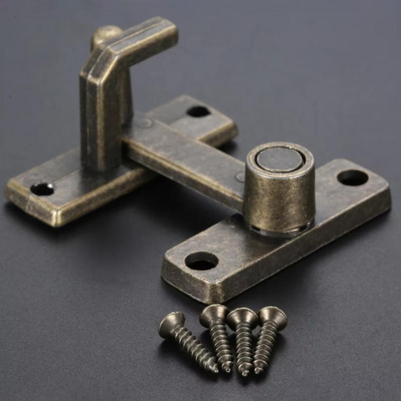 Door Latch, Aluminum Alloy Anti-Theft Security Bolt Latch Cabinet Hardware Durable Door Lock Buckle