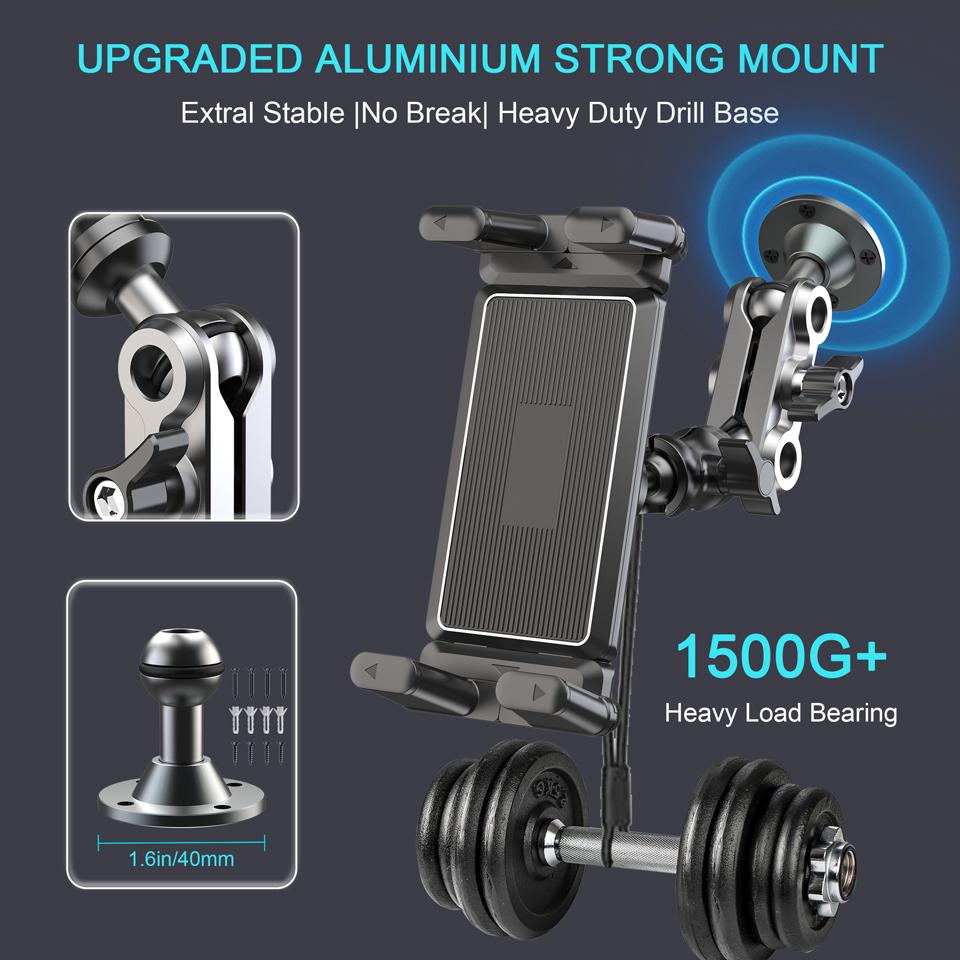 X039 Автомобильный Грузовой Лодочный Настенный Держатель для Телефона Сверхпрочная Регулируемая Подставка для Планшета с Алюминиевым Сверлильным Основанием