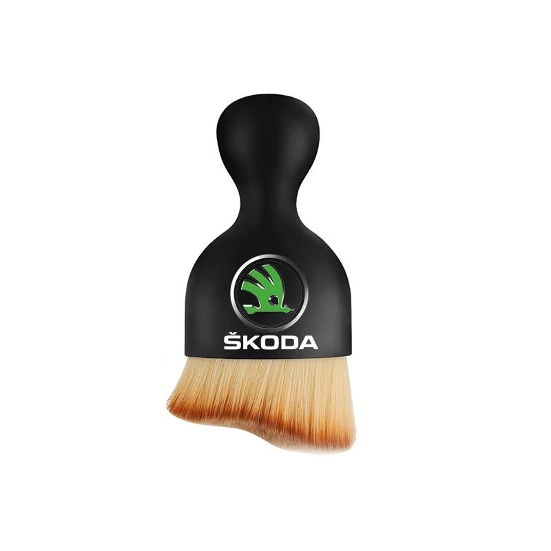 ERQY8 Car Interior Cleaning Tool Air Conditioner Air Outlet Cleaning Brush For Skoda Octavia KAMIQ KODIAQ SUPERB RAPID FABIA YETI