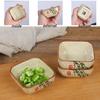 4pcs Japanese Ceramic Square Sauce Dish Set Vintage Soy Sauce Seasoning Household Dip Dish  Sushi Sauce Snack Dish Tableware