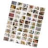 60PCS Scrapbooking Stickers DIY Vintage Flowers Sticker Book Retro Paper Stickers for Scrapbooking