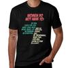 Женщины не должны T-shirt футболки для мужчины приталенные мужские футболки высокое качество люксовый бренд T-Shirt