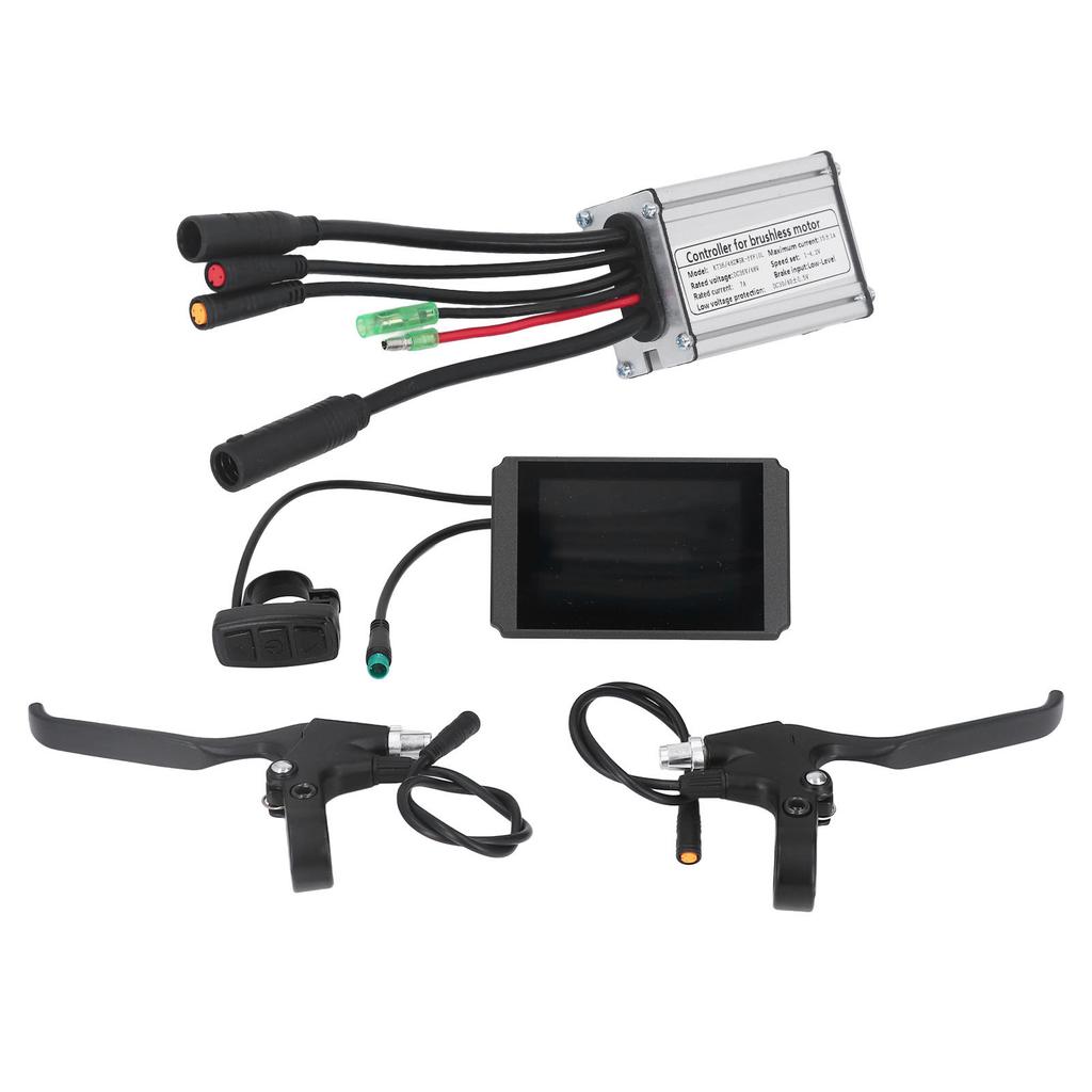 36V 48V 250W 15A Motor Controller LCD8H Panel Thumb Throttle Kit for Road Bikes Mountain Bikes