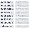 3D NIGHT EDITION Emblem for Mercedes Benz V-Class W447 V260L V200d V220d V250d V300d V350d Fender & Trunk Logo Sticker DY6