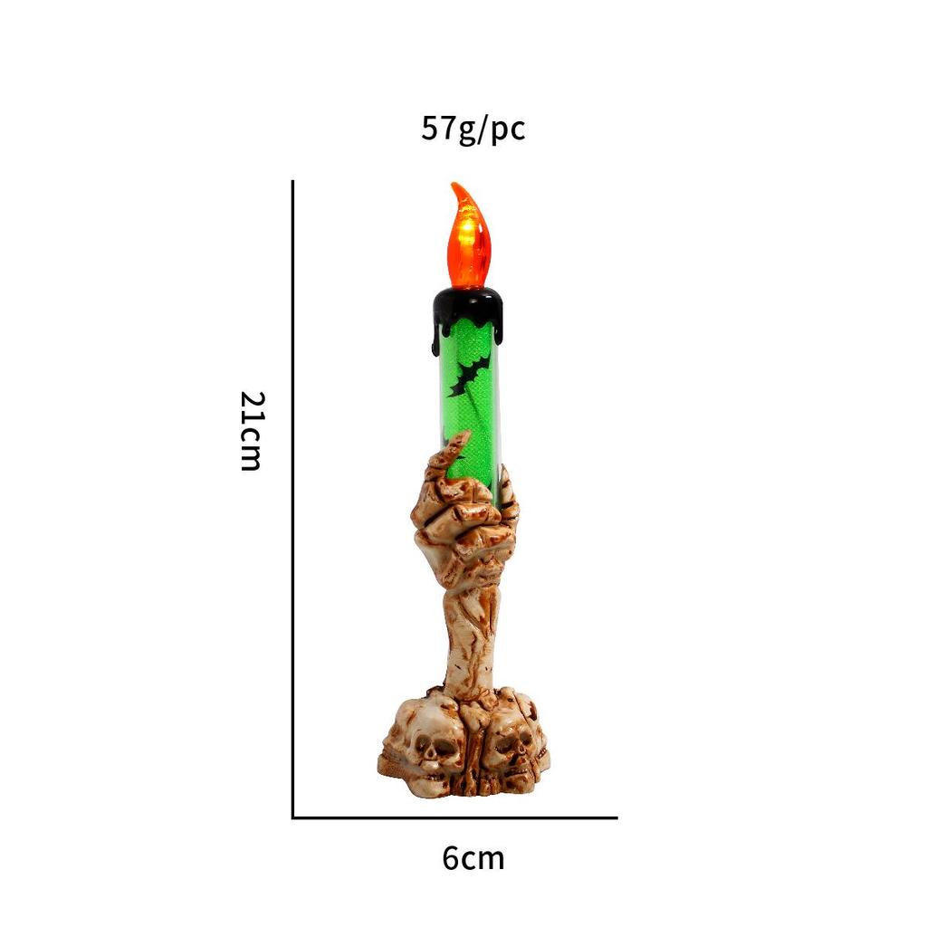 Подсвечник в виде руки призрака на Хэллоуин: Жуткая настольная лампа и креативное украшение в виде руки скелета
