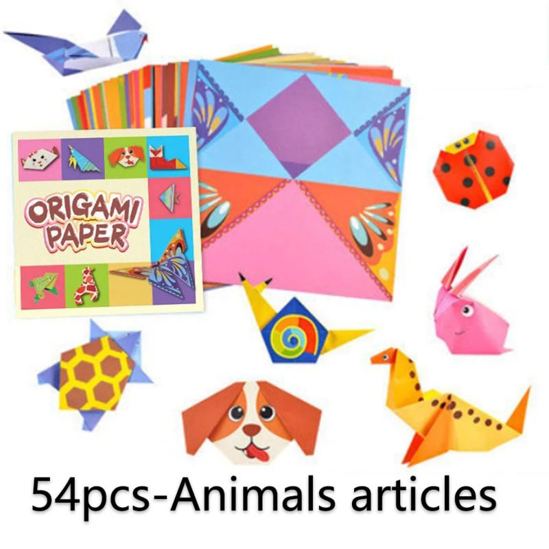 Cartoon Animal Origami Handicrafts, 54 Pages of Montessori Toys, Children's Craft Educational Toys, Gifts