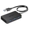 BUFFALO USB3.0 Bus Powered 4 Port Hub with Magnet Black BSH4U300U3BK