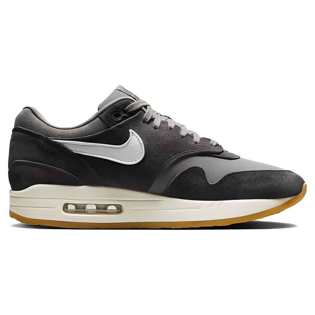 Nike Air Max 1 Premium Crepe — Мягкие серые кроссовки унисекс Нейтрально-серый Громово-серый FD5088-001